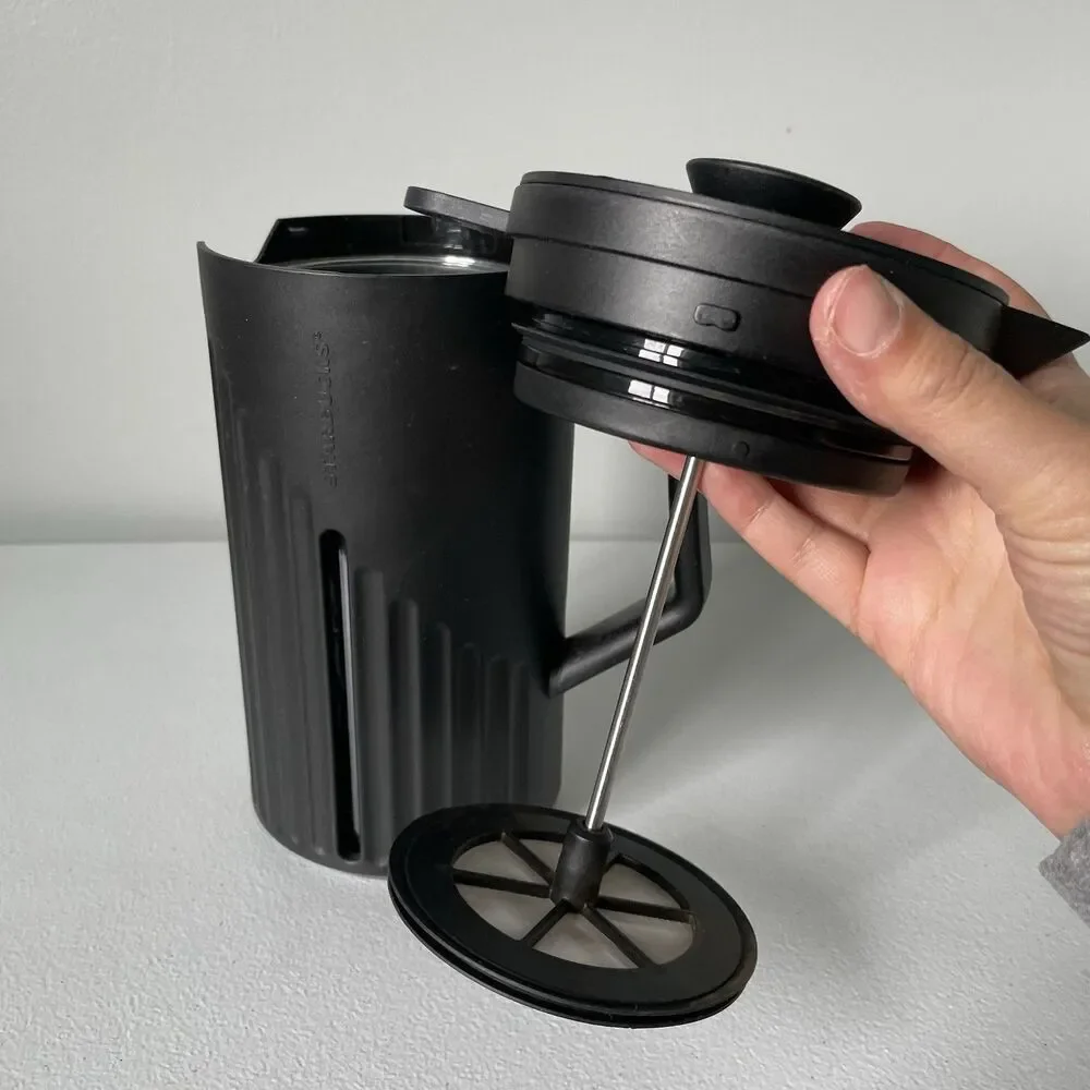 Starbucks 8-Cup Coffee French Press Matte Black Plastic Glass Drinkware